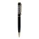 Gift handle, ball "ripples", rotary, in a plastic case, black with golden inserts