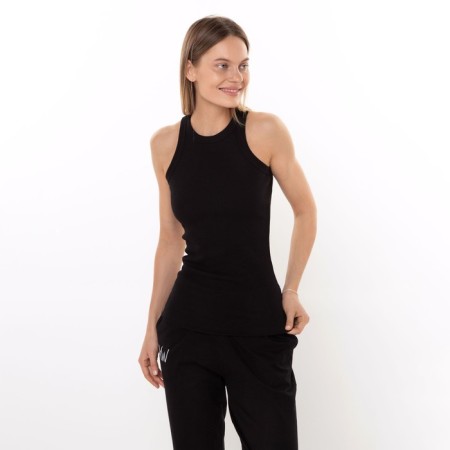 T -shirt female, black color, size 46-1