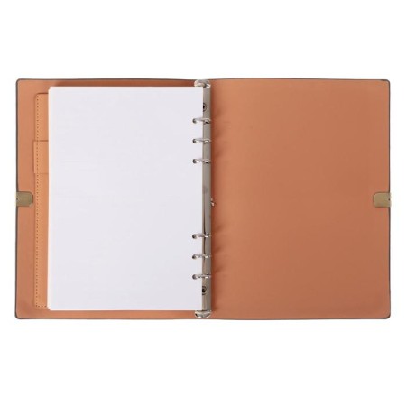 Organizer on the rings "Style" A5, 90 sheets in the ruler, on the elastic band, the cover of light, mix-9