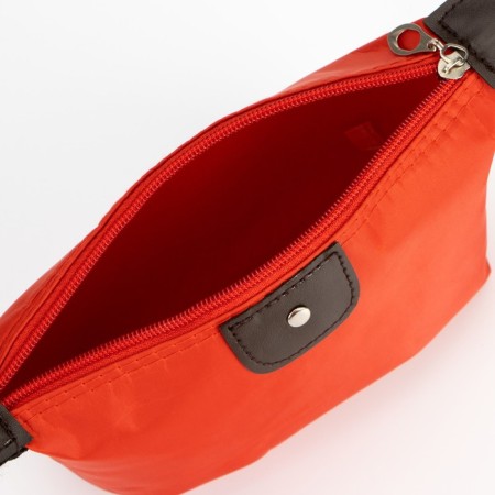 Cosmetic bag with lightning, red color-3