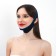 Textile mask against snoring, elastic, on Velcro, cardboard box, black/blue color