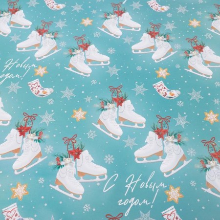 Paper Glossy “skates”, 70 x 100 cm, new year-1