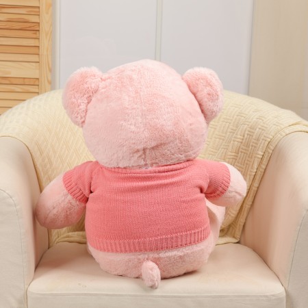 Soft toy "Bear" in a jacket, 75 cm, pink color-3