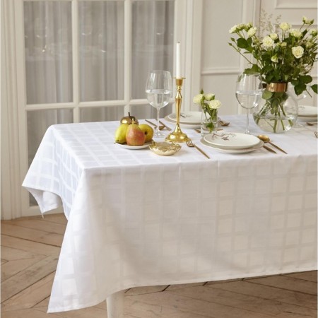 GELE OF ETC GEOMETRY 150x300 +/- 3cm, white color, 192 g/m2, cotton with VGMO-3
