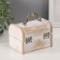 Casket wood chest "aged white" 8.5x12x8.5 cm