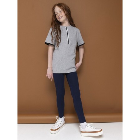 Брюки для девочек, рост 146 см, цвет синий-2