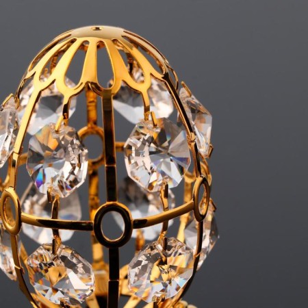 Souvenir "Egg" with 12 crystals, 4.5x4.5x8 cm-2