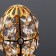 Souvenir "Egg" with 12 crystals, 4.5x4.5x8 cm