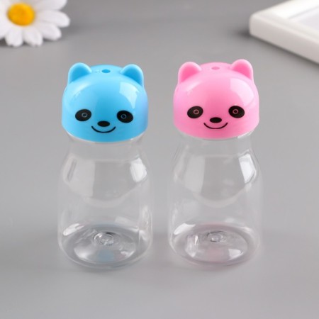 Bank for scrapbooking plastic "Panda" 75 ml mix 4.3x4.3x9.2 cm