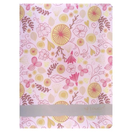 Folder with 30 Calligrata "Flowers" A4, plastic, 400 μm, mix-5