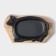 Cast -iron frying pan "Cow", 30 × 18 cm, on a wooden stand mix
