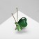 Blub icon with long antennae, green color in gold