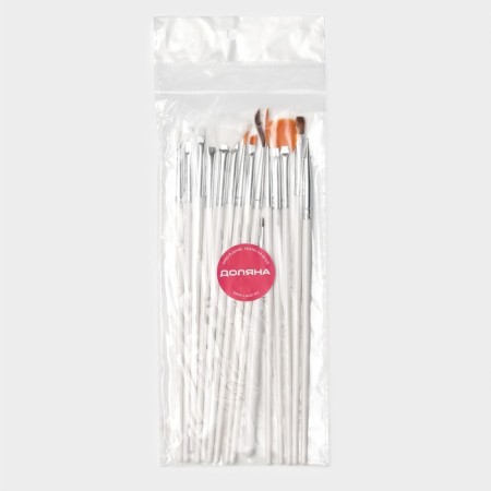 A set of confectionery brushes for decorating the ivory "ivory", 15 pcs, white color-4