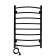 Electric towel "Sanprise" Classic P8, 500x800 mm, left, black