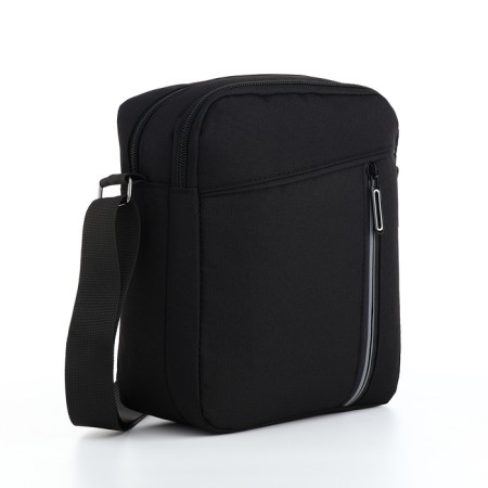 Male bag 17.5*8*23 cm, 2 depth n/lightning, 3 n/k, black