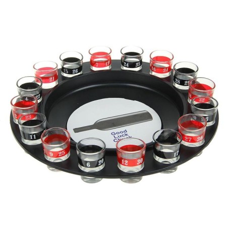 Alcohol game for the company "Drunk Bottle", D-30 cm, 16 piles-3