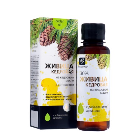 Kedrovka Zhivitsa in cedar oil with artichoke, 100 ml