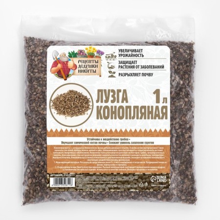 Лузга конопляная "Рецепты Дедушки Никиты", 1 л-1