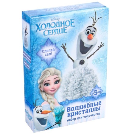 Set for growing crystals, experiments, "Magic Crystals" Cold Heart: Olaf-3