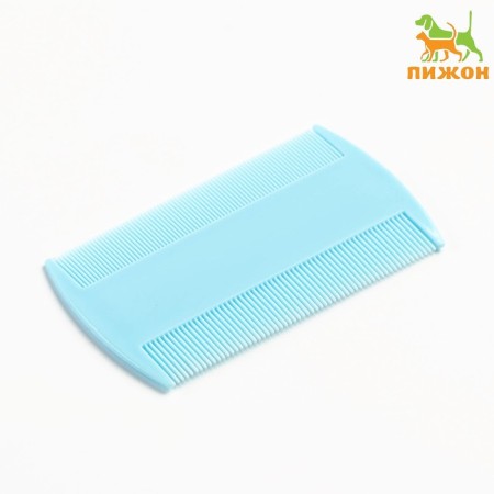 Combing for combing fleas, 8.8 x 5.2 cm, light blue