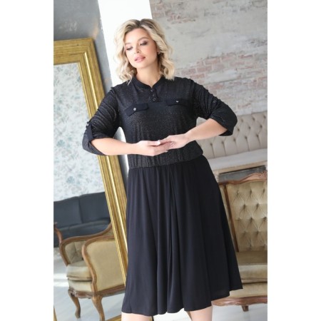 Female dress, size 62, black color-8