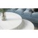 A set of two coffee tables "Leslie", 810 × 610 × 500 mm, white marble / titanium color