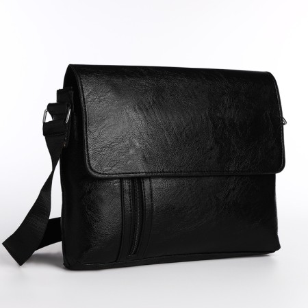 Male bag, black color