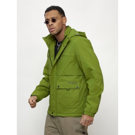 Sports male jacket, size 48, green color-1