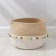 Basket for storage wicker with handmade handles of the Vori Dolyan, 39 × 29 × 23 cm, white color