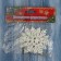 Christmas tree decoration "White Snowflake" (set 3 pcs) D-7 cm
