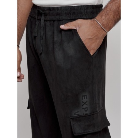 Joggers are sports male, size 56, black color-10