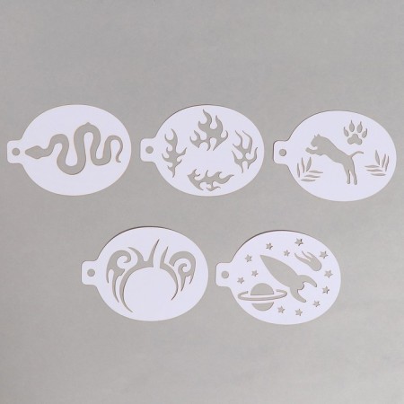 Stencils for makeup "Boys" 15 sheets, reusable-7