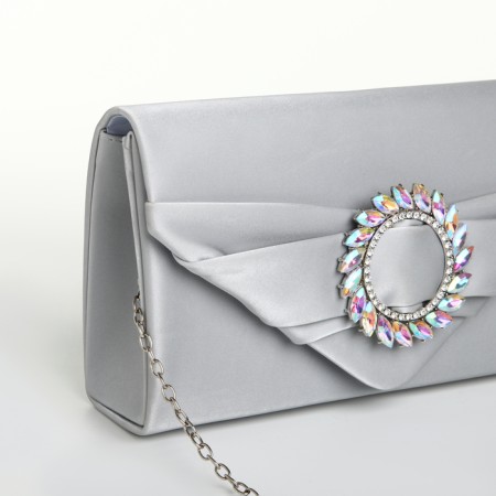 Female bag on a magnet, silver color-4