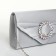 Female bag on a magnet, silver color