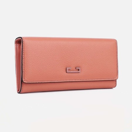 Women's wallet on magnets, pink color
