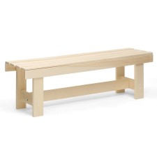 A bench (bench) wooden from linden 130 x 32 x 42 cm, without a back, for a bath, cottage and garden