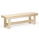 A bench (bench) wooden from linden 130 x 32 x 42 cm, without a back, for a bath, cottage and garden