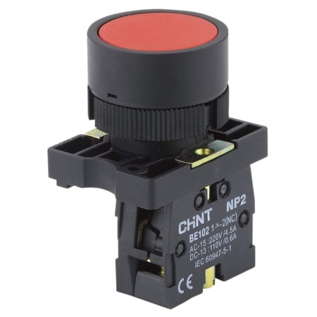 CHINT 574817 NP2-EA42 control button, without IP40 backlighting, red color