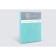 Glass sheet "Monopasse", size 180x200x23 cm, turquoise color