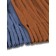 Set of curtains "Canvas", size 200x270 cm, 2 pcs, blue, orange color