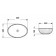 Haller shell COMFORTY CF24001, glass, oval, transparent glass, 51 cm