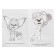 The first coloring "Barboskins. Best friends"