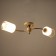 Estel chandelier 2he27 40W white-gold 60x20x23 cm Bayerlux