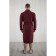 Male dressing gown, shalka+kant, size 56, brick color, waffle