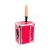 Sex Machine suitcase Diva Wiggler, 2 nozzles, metal, pink color, 17 cm