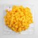 Decorative braid with pompons, 35 ± 5 mm, 9.1 ± 0.5 m, yellow color