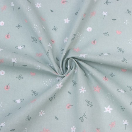 Diamond crumb I am "bunny" 73*120 cm, 100% cotton, calico-1