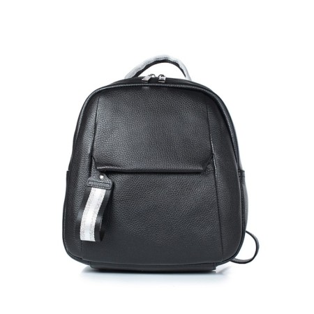 Youth backpack, genuine leather, 250x295x110 cm, black-1