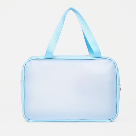 Cosmetic bag with lightning, blue color-1