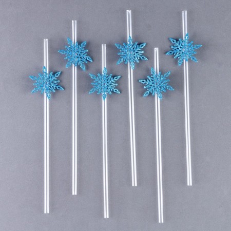 Pipe "Snowflakes", in the set of 6 pcs., Blue